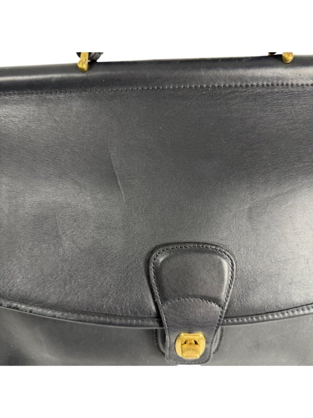 Vintage Coach Beekman Black Glove Tanned Leather Briefcase #5266 - Picture 6 of 16